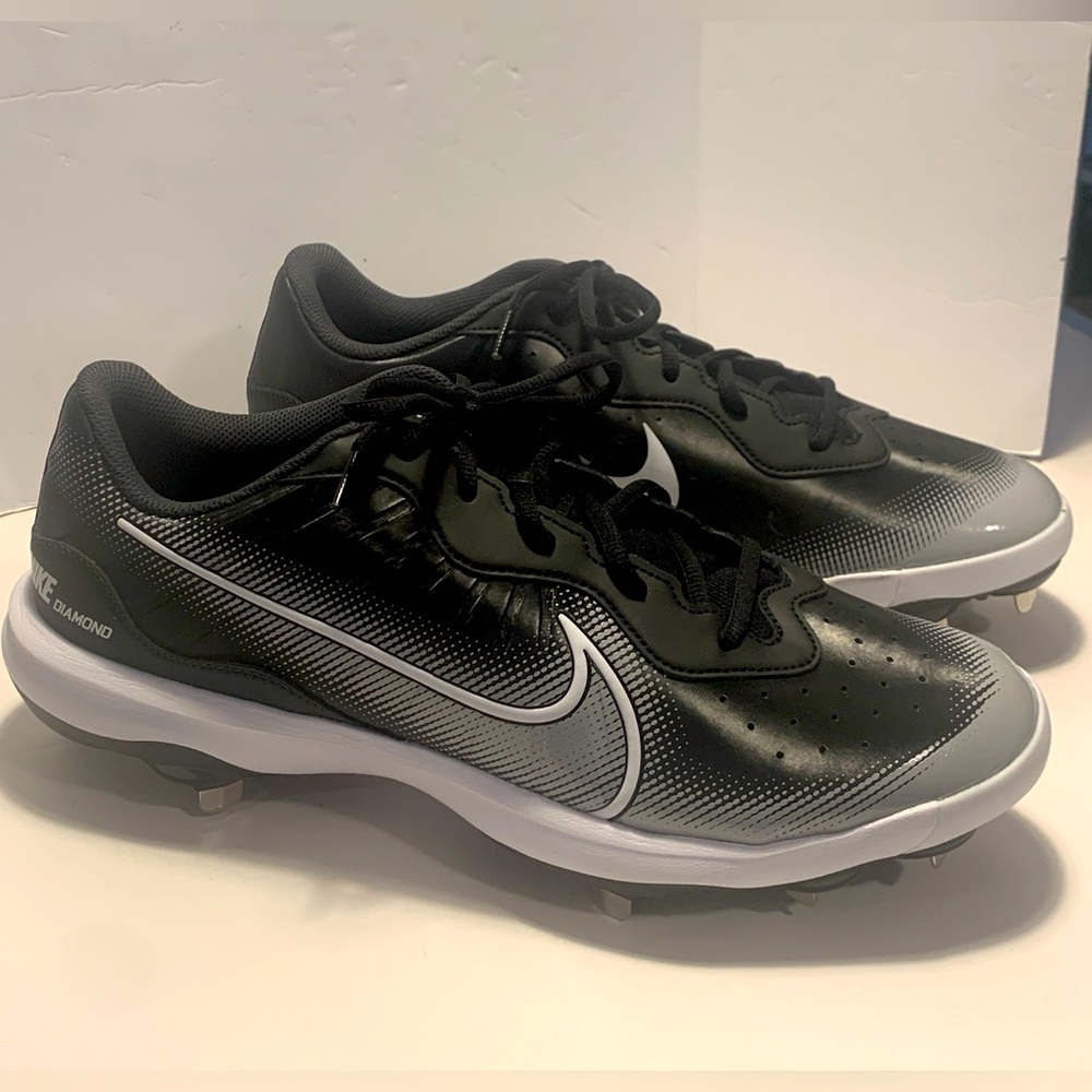 Nike Alpha Huarache Varsity 4 Low DJ6516010 Metal Baseball Cleats Men's Size 14